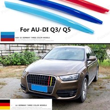 Recién llegado, 3 colores 3D ABS, diseño de coche, rejilla frontal para au-di Q3 Q5 2024 - compra barato