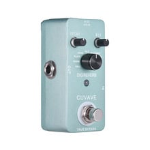 Pedal de efeito de reverb digital, pedal digital de efeito de guitarra com tamanho compacto 9 tipos de reverb, true bypass, concha de metal, alta qualidade 2024 - compre barato