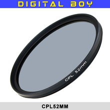 Hot Sale 1Pcs 52mm Circular Polarizing CPL C PL Filter Lens 52mm for Canon 50/1.8 For Nikon d3100 d5100 18-55 50/1.8D 2024 - buy cheap