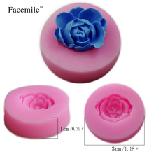 Facemile 1PCS 3D Rose Flower Silicone Mold Fondant Gift Decorating Chocolate Cookie Soap Mould Cutter Baking Tools 50-85 2024 - buy cheap