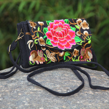 Fashion Bohemian Embroidery Small handbags!Nice Floral Embroidered National Women Shoulder&Crossbody bags Cute Vintage Carrier 2024 - buy cheap