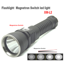 100m Diving Flashlight XM-L2 Waterproof Magnetron Switch Stepless dimming led light Underwater torch (by 18650 battery) 2024 - buy cheap