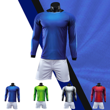 Camisas de futebol da tailândia, uniforme de treinamento masculino e infantil de futebol, manga longa em branco, 2018 2024 - compre barato
