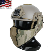 Free Shipping Tactical Helmet Guide Rail Connection Multicam Half Face Mask for OC Highcut Maritime Helmet 2024 - buy cheap