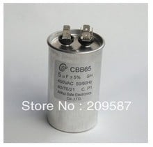 AC Motor Capacitor Air Conditioner Compressor Start Capacitor CBB65 450VAC 5uF 2024 - buy cheap