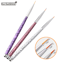 3Pcs/set UV Poly Gel Poly Gel Nail Brush Dotting Drawing Pen Paint Brushes For Manicure Plastic Superfine Handle Nail Art Tools 2024 - buy cheap