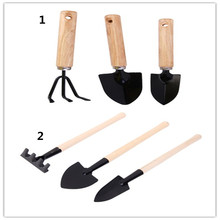 Sets Of 3pcs Kids Mini Garden Tools Shovel Rake Spade Beach Sandbox Toy DIY Flower Vegetable Planting Accessories 2024 - buy cheap