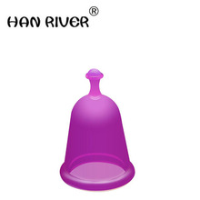 HANRIVER-copa Menstrual de grado médico para mujer, taza de período de silicona, tampones alternativos, almohadilla sanitaria, higiene femenina, vagina, 2018 2024 - compra barato