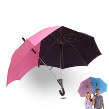 Criativo automático dois pessoa guarda-chuva grande área casal amante casais guarda-chuva moda multifuncional à prova de vento guarda-chuva 2024 - compre barato