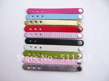 Wholesale 100strips 8mm wide/ 7.5cm length PU Leather Snake Skin Ring Belt Fit For DIY Slide Charms 2024 - купить недорого