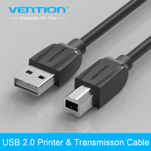 Высокоскоростной сканер Vention с USB 2,0 типа A на B, Кабель для принтера с разъемом «Папа-папа», кабель для синхронизации данных и зарядки, 1 м, 1,5 м, 2 м, 3 м, 5 м 2024 - купить недорого