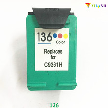 vilaxh 136 Compatible Ink Cartridge Replacement For HP 136 Photosmart C3183 2573 D5163 Deskjet 5443 D4163 PSC 1513 1513s Printer 2024 - buy cheap