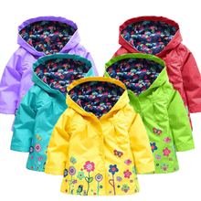 Jaqueta infantil com capuz, casaco de primavera e outono para meninas 2024 - compre barato