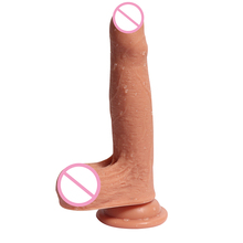 Female Super Realistic Dildo Touch Lifelike Skin Soft Silicone Foreskin Dick Woman Sex Toys Suction Cup Penis Real Man Feeling 2024 - compre barato