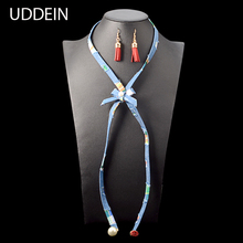 UDDEIN Newest simple jewelry bow-knot flower statement necklace & pendant fashion long necklace women exaggerate maxi collar 2024 - buy cheap