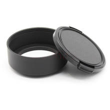 2 in 1 37 39 40.5 43 46mm standard Metal Lens Hood for canon for nikon Cmaera lens filter + lens cap free 2024 - buy cheap