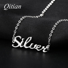 Pendant 925 Sterling Silver Name Necklace Custom Old English Arabic Necklaces For Women DIY Personalized Jewelry Dropshipping 2024 - buy cheap