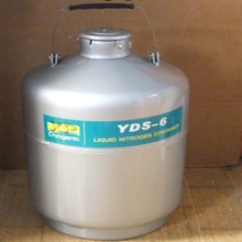 Tanque de almacenamiento criogénico de aleación de aluminio, contenedor de almacenamiento de nitrógeno líquido de 6L, YDS-6 de tanque de nitrógeno líquido de 284mm 2024 - compra barato