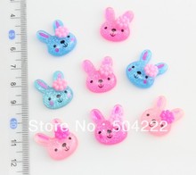 set of 250pcs glitter bunny rabbit assorted cute resin lovely Cabochon for Kawaii Decoden DIY Projects-SZ0383 D25 2024 - buy cheap