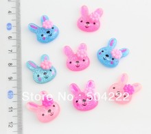 Juego de 250 Uds. De conejo de purpurina, surtido de resina, cabujón encantador para Decoden Kawaii, Projects-SZ0383 D25 2024 - compra barato