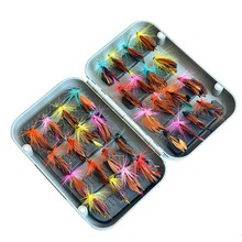 32 pieces/set  Fly Fishing Bait Artificial Butterfly Dry Fly Flies Hooks Durable Fishing Accessories Fly Bionic Hook Wing Lures 2024 - buy cheap