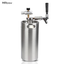 3.6L mini growler spears Beer Spear with Tap Faucet with CO2 Injector Premium +3.6L Mini Keg Beer Growler 2024 - buy cheap