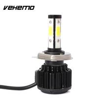 Светодиодный противотуманный фонарь Vehemo H4/HB2/9003, 50 Вт, Автомобильный светодиодный передний фонарь, универсальные супер яркие автомобильные аксессуары, 8000 лм 2024 - купить недорого