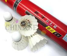25tube Genuine hangyu badminton shuttlecocks durable NO.5 duck feather shuttlecock badminton ball 12balls flight A 2024 - buy cheap