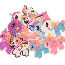 210pcs Unicorn Rubber Cute hair Accessories 3.5cm Hair flowers DIY Fashion Accessory Boutique Headwear No hairband No Barrette 2024 - buy cheap