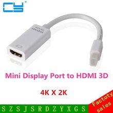 Новейший кабель Mini DisplayPort 4k * 2k к HDMI 1,4 в, Кабель-адаптер Mini DP к HDMI HDTV, Кабель-адаптер 3D Thunderbolt к HDMI 2024 - купить недорого