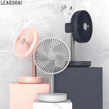 LEARNHAI-ventilador de escritorio con batería externa para teléfono móvil, ventilador de cabeza flotante de viento ajustable con 4 engranajes P19 para carga en el hogar, novedad de 2019 2024 - compra barato