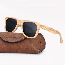 Berwer feito à mão óculos de sol de madeira feminino design da marca do vintage moda óculos polarizados lente 2024 - compre barato