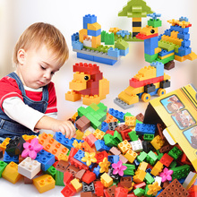 52-156 pcs DIY design building blocks toys for children boys kids Compatible with Duplo Big Size brick educational model 2024 - buy cheap