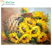 Diamond Embroidery Sunflower 5D DIY Full Square Rhinestones Cross Stitch Diamond Painting Needlework Mosaic Home Decor XY1 2024 - buy cheap