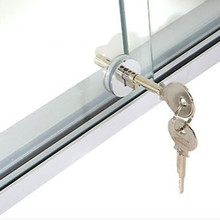 Cerradura de cristal simple de la puerta con llave similar, puerta de  escaparate de exhibición del gabinete Cerraduras de vidrio de empuje de la