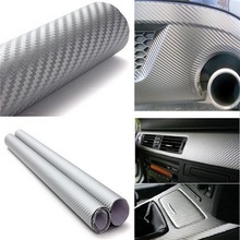 152X20CM Car Interior Sticker 4D Carbon Film Self-Adhesive Carbon Fiber Design UV Protected 5 Color Auto Decoration Sticker 2024 - buy cheap