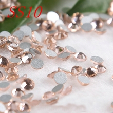 SS10 2.7-2.8MM 1440pcs Champagne  Nail Art Rhinestones Non HotFix Rhinestones DIY,Nail Art Decorations 2024 - buy cheap