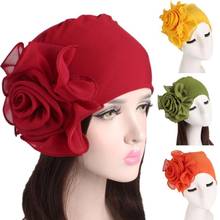 Women turban hat Cotton Solid Wrinkle Cap Headscarf Chemotherapy Hat Beanie Piles Cap Wrinkle chapeau femme Muslim Hats 2019 NEW 2024 - buy cheap