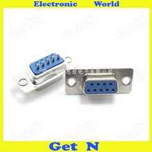 20pcs 9 Pin DB9 Male or Female Socket Folder Type Serial RS232 Connector High-quality 2 Rows Socket COM Jack 2024 - buy cheap