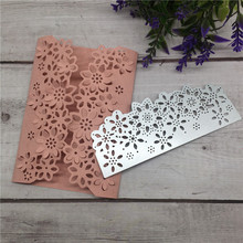 Cutting Dies DIY Flower Floral Edge Border  Stencil Metal Cutting Dies Scrapbooking Card Paper Craft Embossing Folder Template 2024 - buy cheap