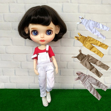 Одежда для куклы Blyth, футболка с длинным рукавом/комбинезон, Одежда для куклы ob24, Azone S,Blyth брюки для куклы 1/6, аксессуары для кукол 2024 - купить недорого