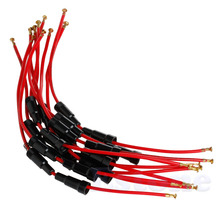 10 Uds. Fusible AGC funda, soporte en línea negro rojo plástico tipo tornillo con cable 5x20mm 2024 - compra barato
