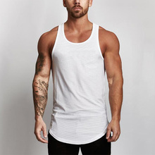 New Gyms Tank Tops Mens Solid Mesh Bodybuilding Clothes Fitness Men Singlet Sleeveless Cotton Workout Stringer Gyms Shirts 2024 - buy cheap