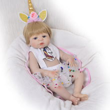 23" Full Silicone Reborn Girl Baby Doll Toy Lifelike handmade modeling infant dolls baby Child play house bonecas for sale 2024 - buy cheap