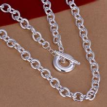 Hot Sale!!Free Shipping 925 Silver Necklace,Fashion Sterling Silver Jewelry TO NO Words Necklace SMTN101 2024 - buy cheap