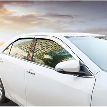 Абсолютно Новый 1 комплект хромированные боковые дождевики дефлекторы вентиляционные солнцезащитные козырьки для Toyota Camry 2006-2011 2024 - купить недорого