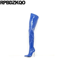 Shoes Dance Waterproof Extreme Crotch High Pointed Toe Stiletto Over The Knee Big Size Quality Thigh Boots For Plus Women Heel 2024 - buy cheap