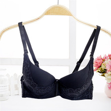 Duoble size small cup gather breast bra thin underwear small adjustable lace Women bra sexy lingerie underwire support chest bra 2024 - buy cheap