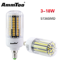 SMD 5736 LED Corn Lamp Brighter Than 5730 5733 85-265V 5736 E27 E14 3W 5W 7W 9W 12W 15W 18W 120V 220V Led Lamp Bulb For Home 2024 - buy cheap
