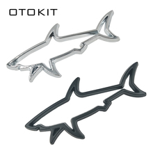 3D Metal Car Styling Sticker Hollow Fish Shark Emblem Badge Decals Automobiles Motorcycle Computer Fuel Cap Accessories 2024 - buy cheap